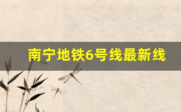 南宁地铁6号线最新线路图 高清晰_南宁城市规划图2020到2030年